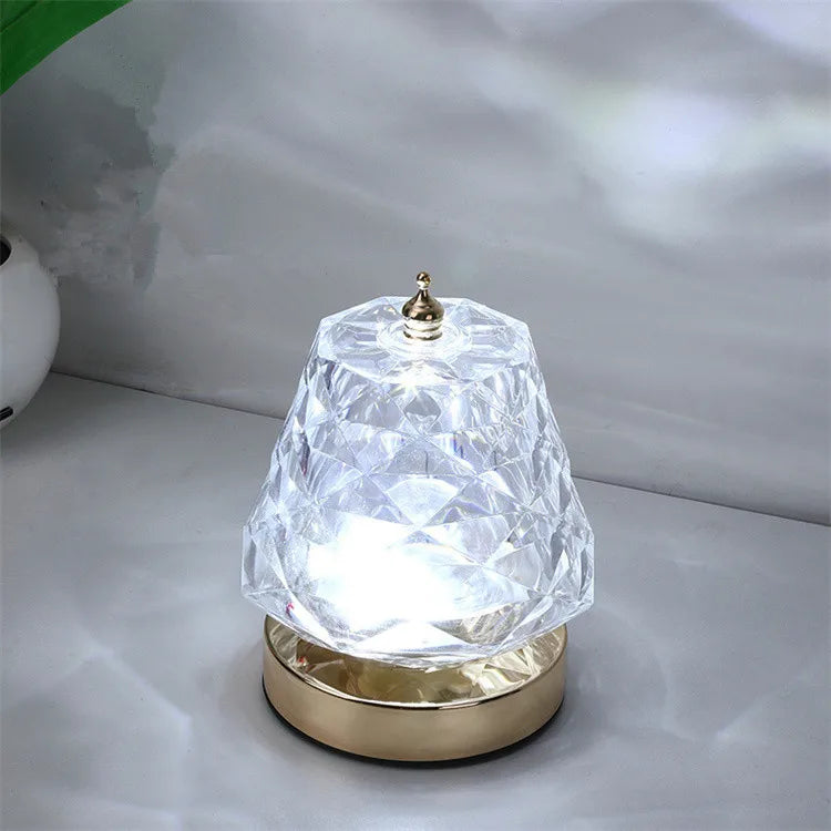 Acrylic Led Luxury Crystal Rose Table Light