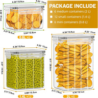 24 PCS Food Storage Containers