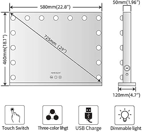 Hollywood Cosmetic Mirror for Makeup 