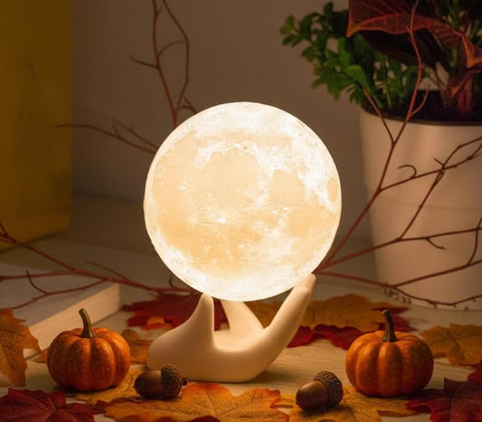 Moon Lamp 3D Printed 