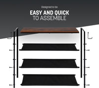 4 Tier Shoe Rack with Shelf 