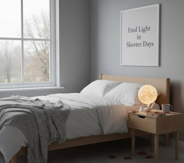 Moon Lamp 3D Printed – 9Cm Touch Control Night Light, Ceramic Base