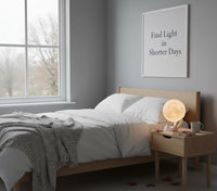 Moon Lamp 3D Printed – 9Cm Touch Control Night Light, Ceramic Base