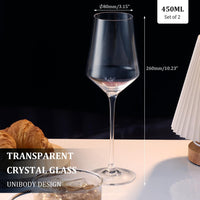 White Wine Glasses Set of 2