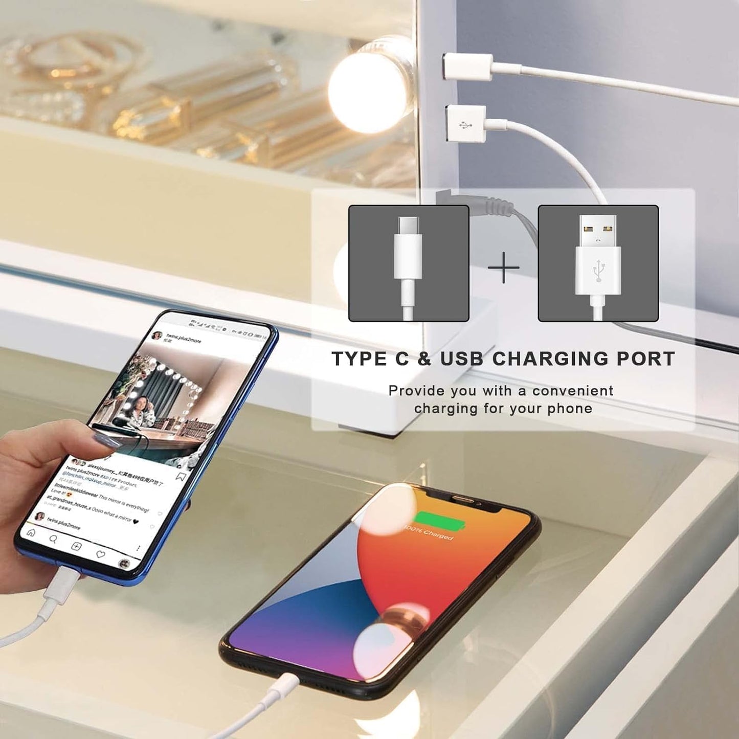 Hollywood Cosmetic Mirror for Makeup 