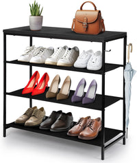 4 Tier Shoe Rack with Shelf 