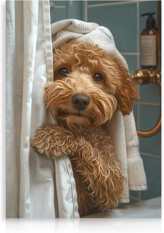 Paw-sitively Hilarious Doggie Shower Curtain: Making Your Bathroom the Bark of the Town