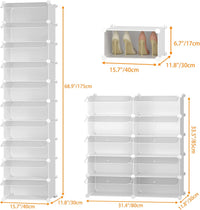 10-Tier Shoe Rack-Fits 20 Pairs