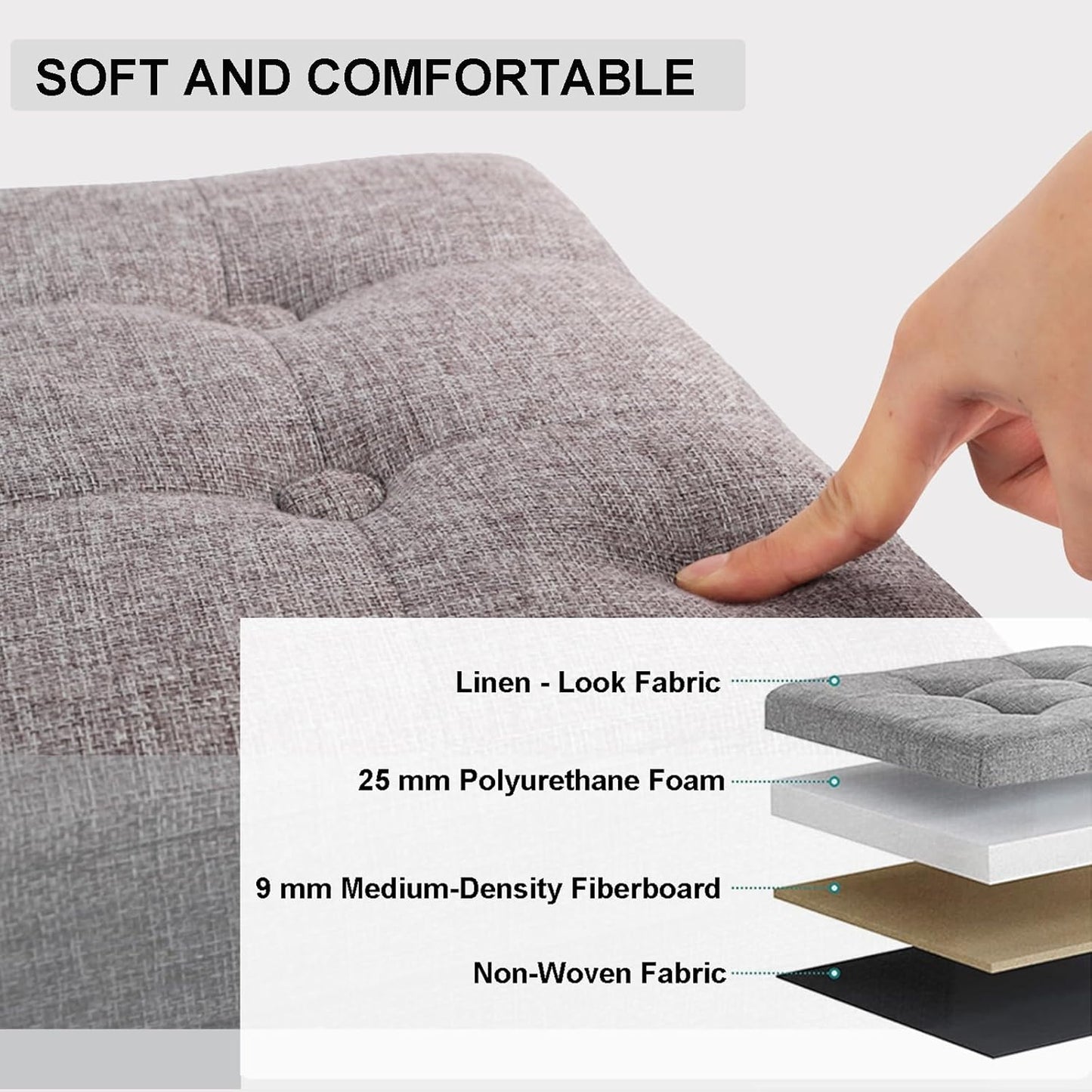 Large  Storage Ottoman Box 