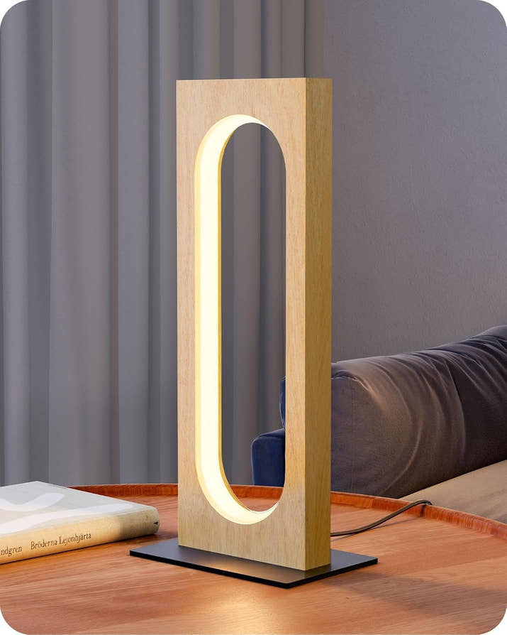 Wood Table Lamp