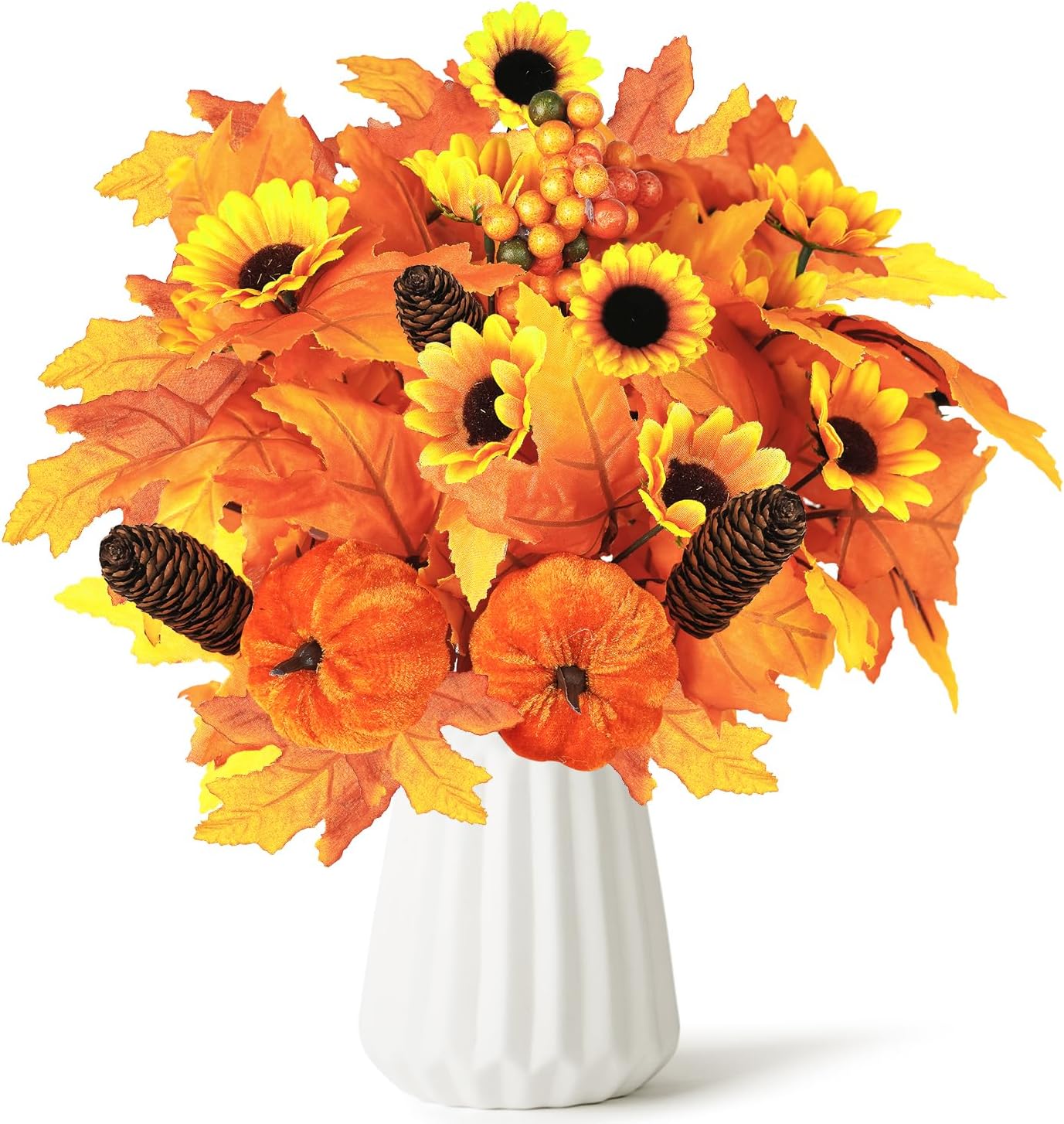  Artificial Flower Decoration Pumpkin Branch 