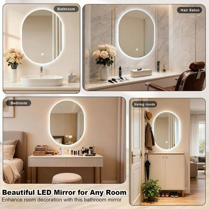 Bathroom Mirror with LED Lights