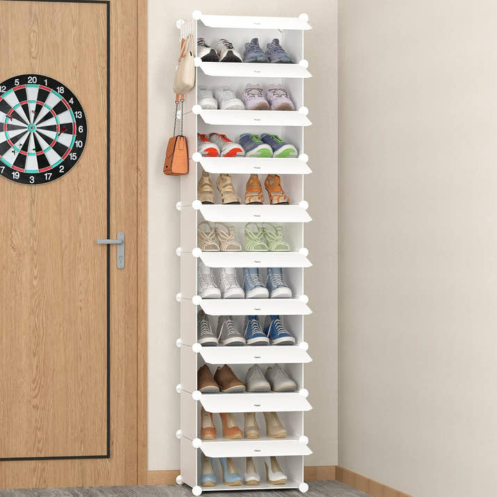 10-Tier Shoe Rack-Fits 20 Pairs