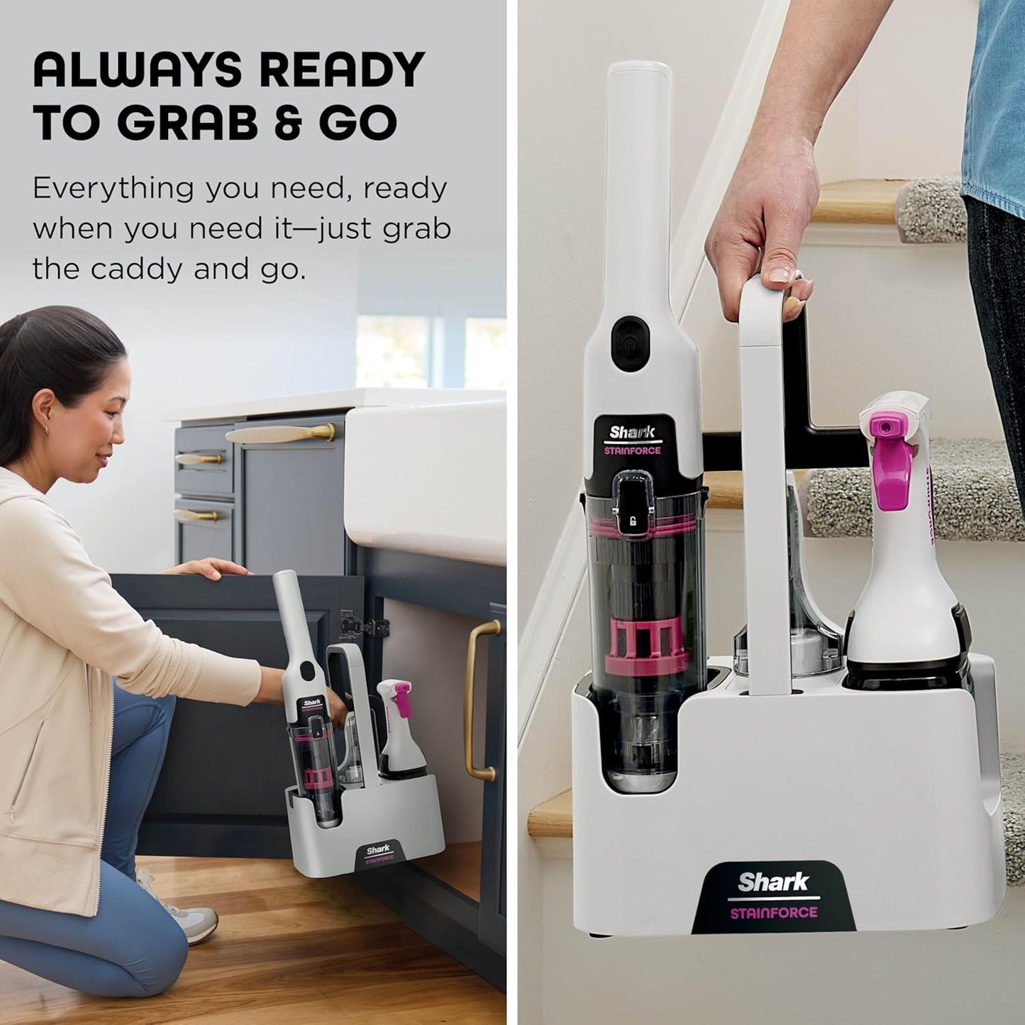 Stainforce Cordless Spot Cleaner Lightweight & Portable Spot