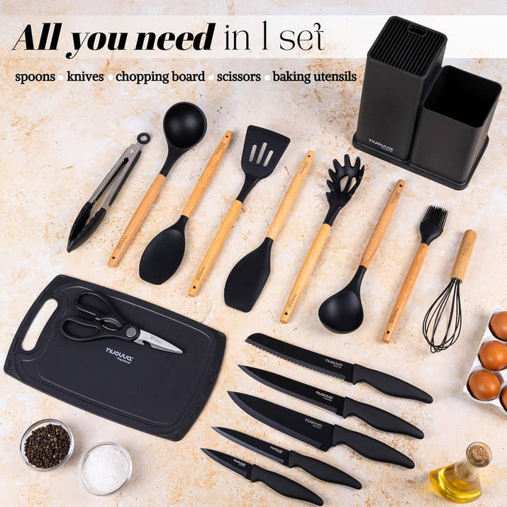 Cooking Utensils Set with Chopping Board 