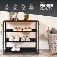 4 Tier Shoe Rack with Shelf 