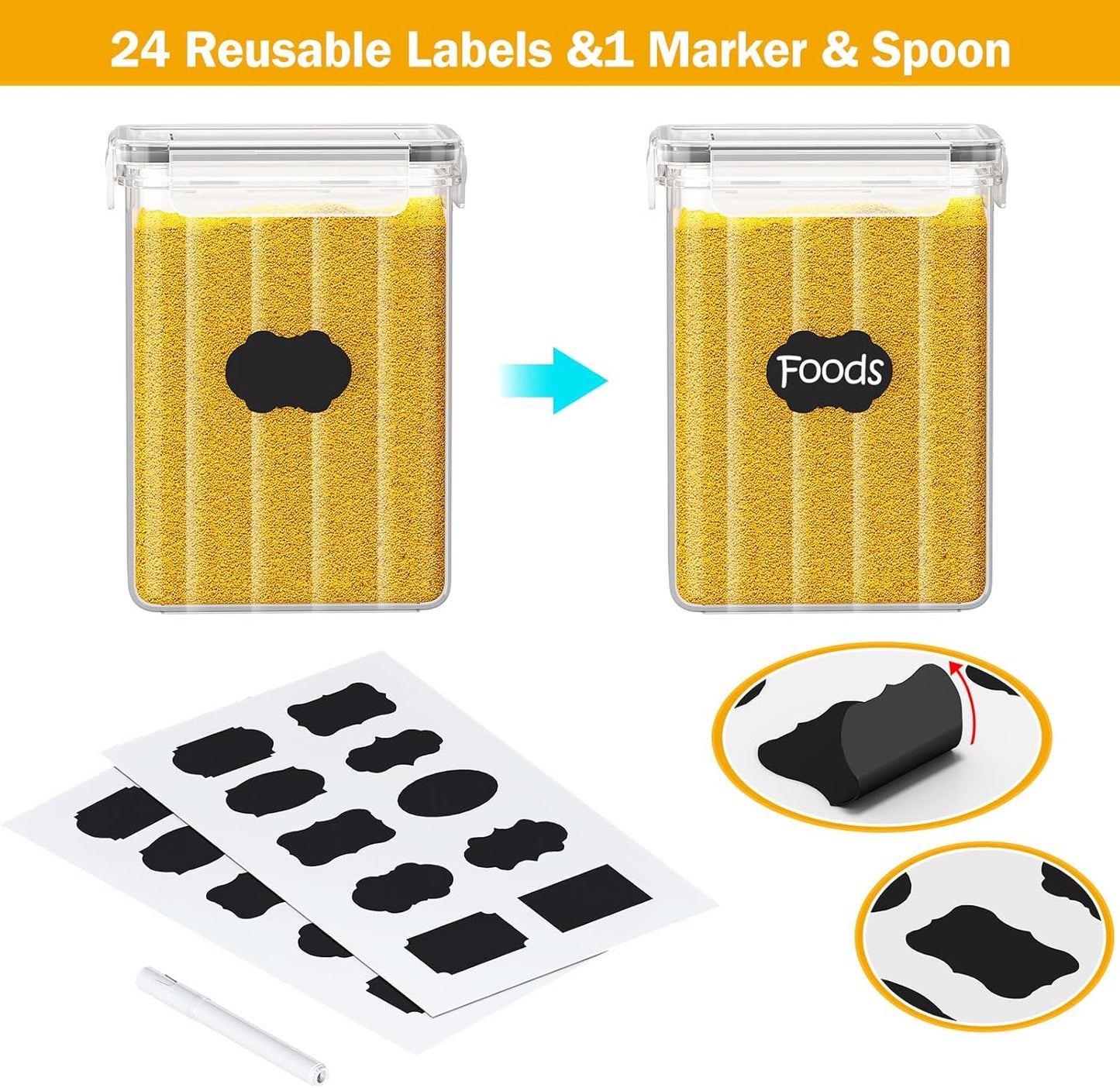 24 PCS Food Storage Containers