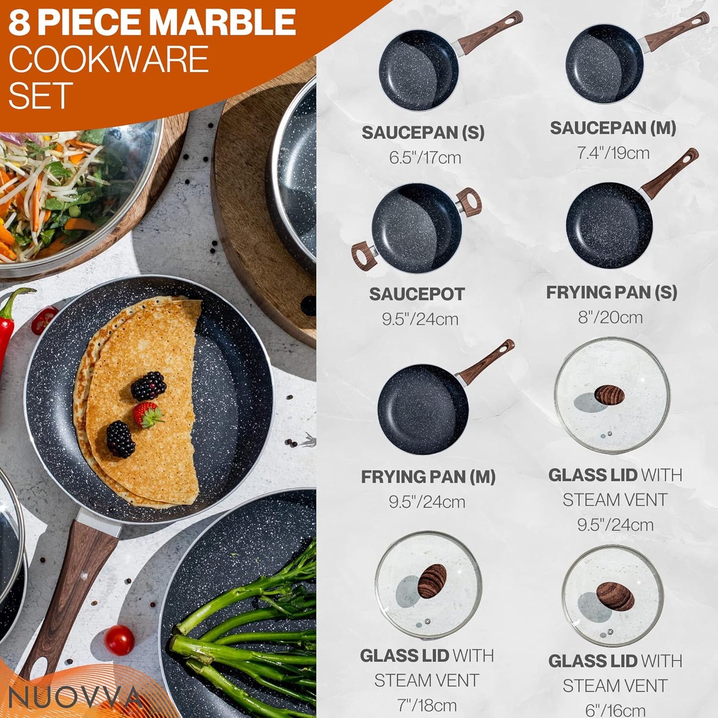 Non-Stick Pots and Pans Set 