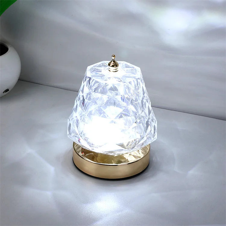  Acrylic Led Luxury Crystal Rose Table Light 