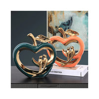 Light Luxury Ceramic Apple Ornament 