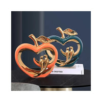 Light Luxury Ceramic Apple Ornament 