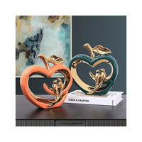 Light Luxury Ceramic Apple Ornament 