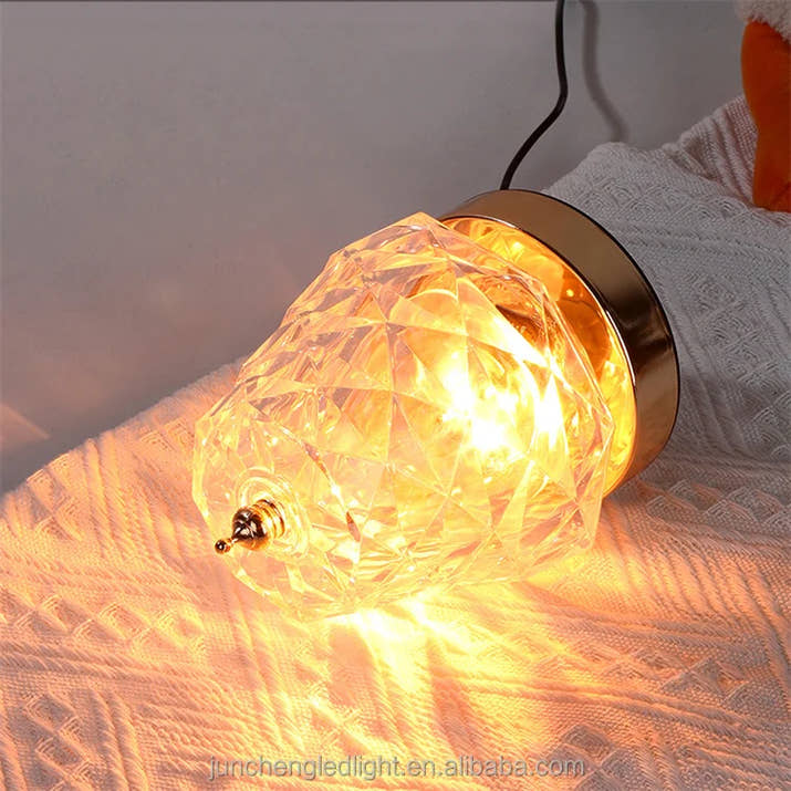  Acrylic Led Luxury Crystal Rose Table Light 