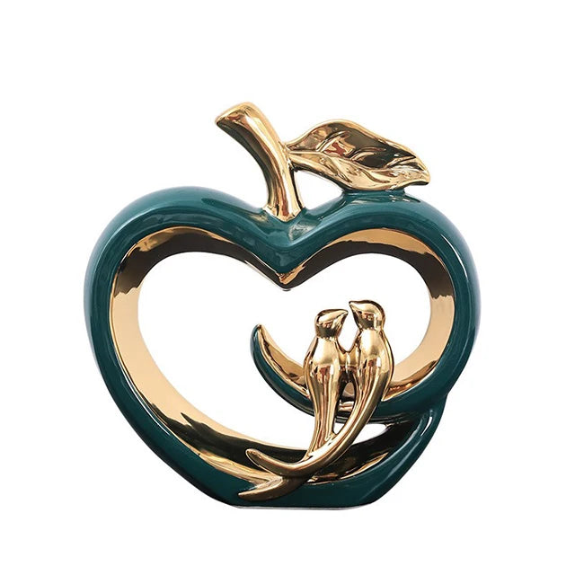 Light Luxury Ceramic Apple Ornament 