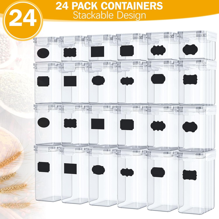 24 PCS Food Storage Containers